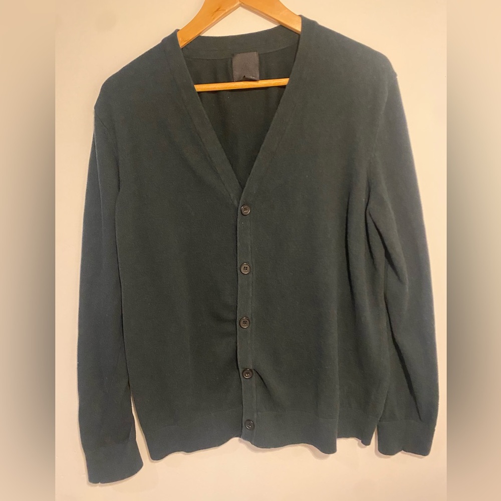 H&M Dark Green Cardigan Sweater